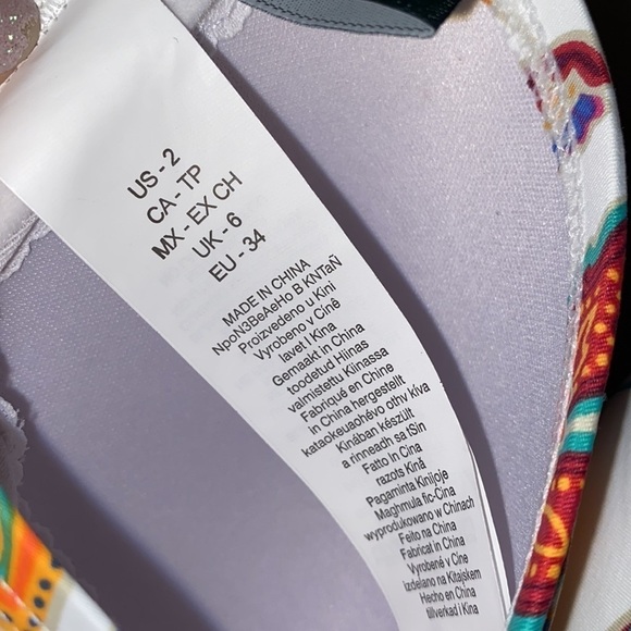 Ralph Lauren tankini top only NEW size 2 tropical floral halter strap - Picture 5 of 6